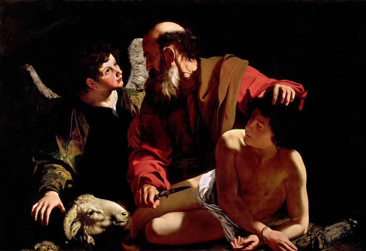 Michelangelo Merisi da Caravaggio, „Sacrifice of Isaac“– Lizenz: gemeinfrei.