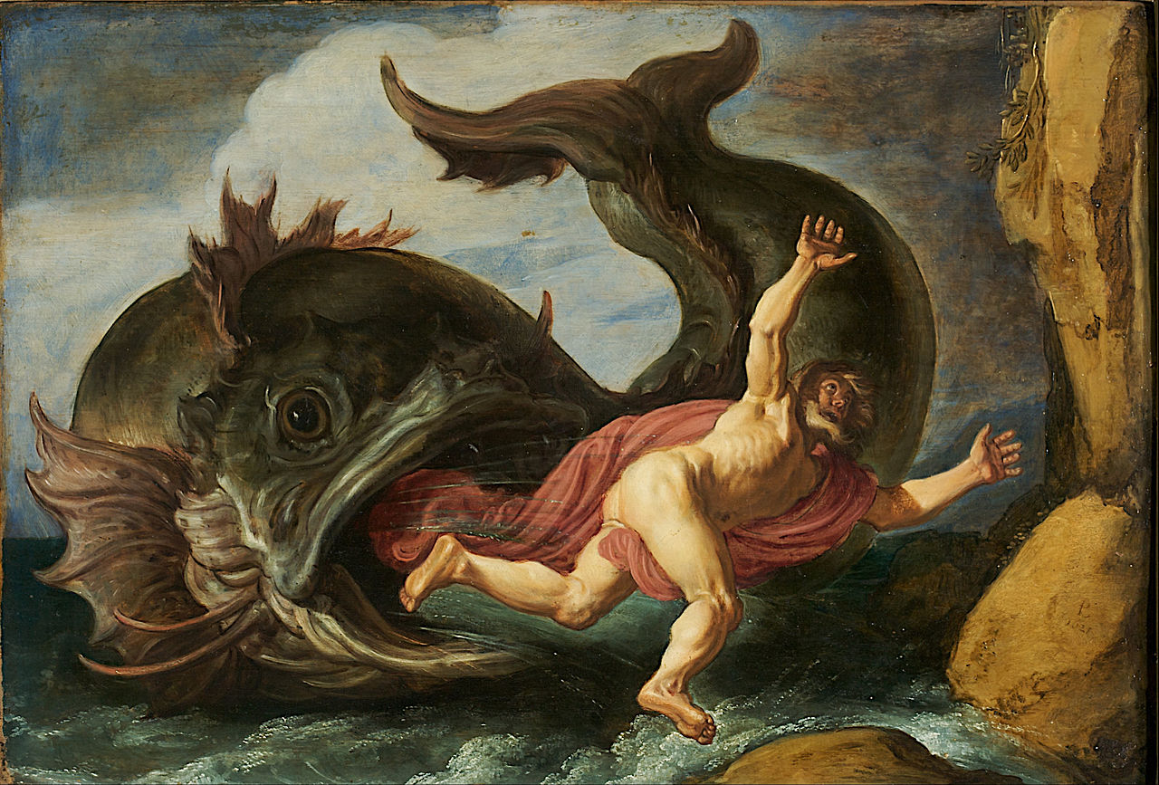 „Jonah and the Whale“, Pieter Lastman; ausgestellt im Kunstpalast in Düsseldorf (Inv. no. M 193) – Lizenz: gemeinfrei