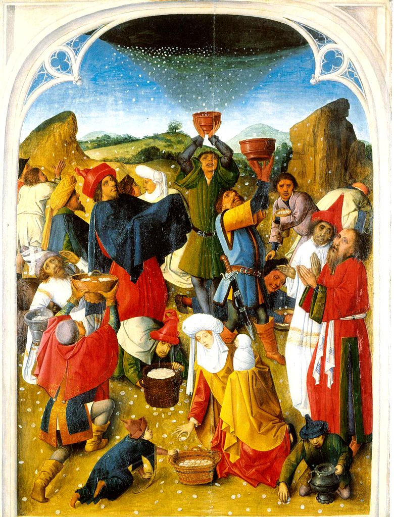 „The Gathering of the Mann”, ca 1460, aus der Sammlung des Musée de la Chartreuse de Douai – Lizenz: gemeinfrei.