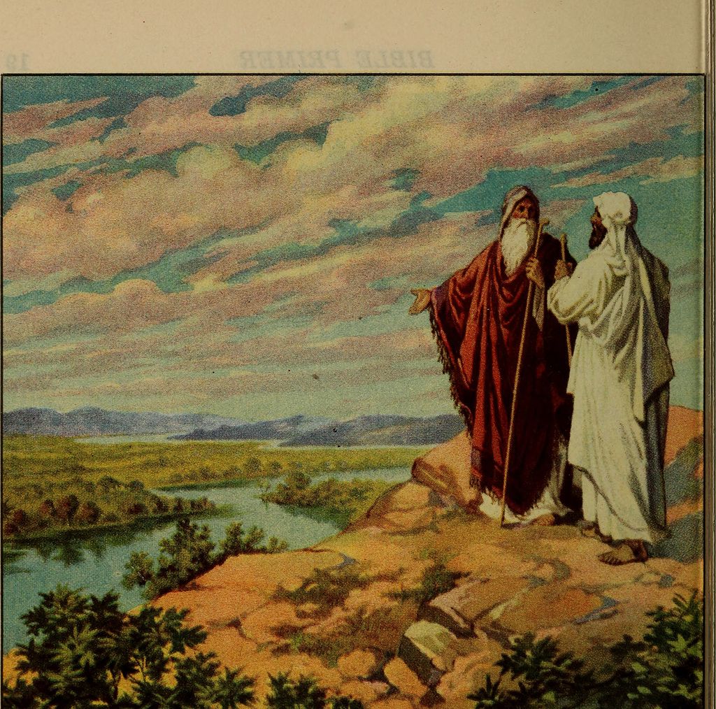 Darstellung aus dem Buch „Bible primer, Old Testament, for use in the primary department of Sunday schools“ von Adolf Hult aus dem Jahr 1919 – Lizenz: gemeinfrei.