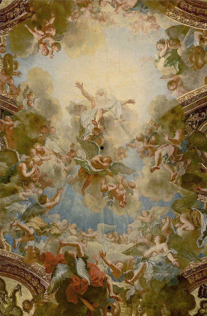 „Der allmächtige Gott Vater“, Antione Coypel, Schloss Versailles – Lizenz: gemeinfrei.
