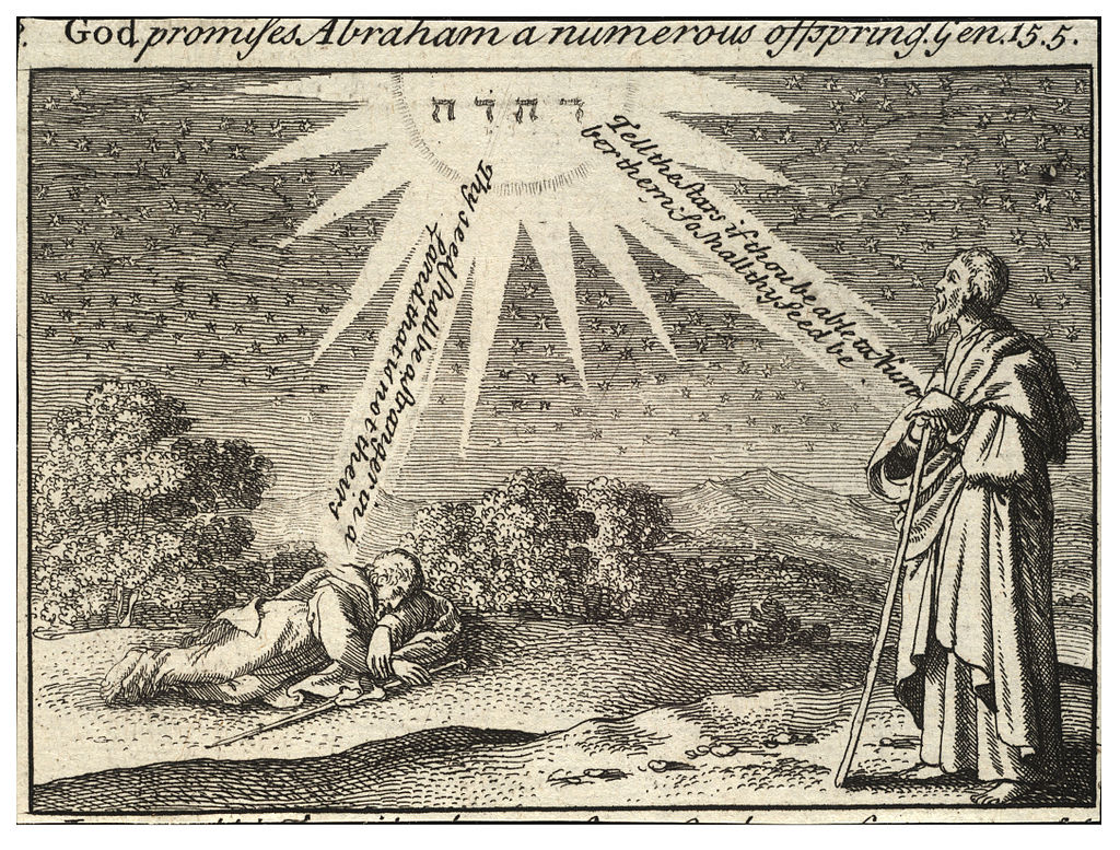 Wenceslas Hollar, Abraham's dream. State 2 aus der University of Toronto Wenceslaus Hollar Digital Collection – Lizenz: gemeinfrei.