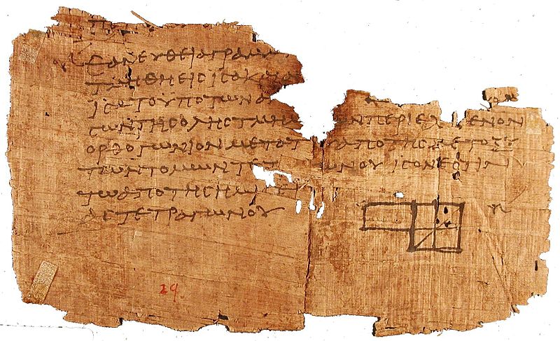 Papyrus Oxyrhynchus, Wikimedia Commons