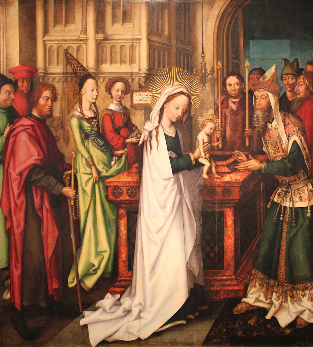 Hans Holbein der Ältere, Darstellung Jesu im Tempel (1500-1501), gemeinfrei über wikicommons.