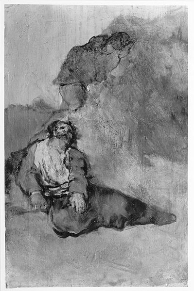 Francisco de Goya (1746 - 1828), Der Verwundete (Bayer. Staatl. Gemäldesammlung) CC BY-SA 4.0