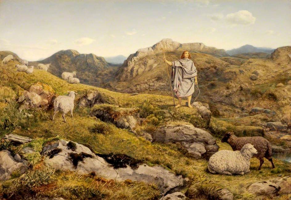 William Dyce, David in the Wilderness, ca. 1860, Scottish National Gallery - Lizenz: gemeinfrei.