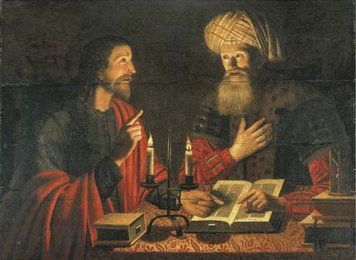 Crijn Hendricksz Volmarijn, Christus unterrichtet Nikodemus (zwischen 1616-1645), gemeinfrei