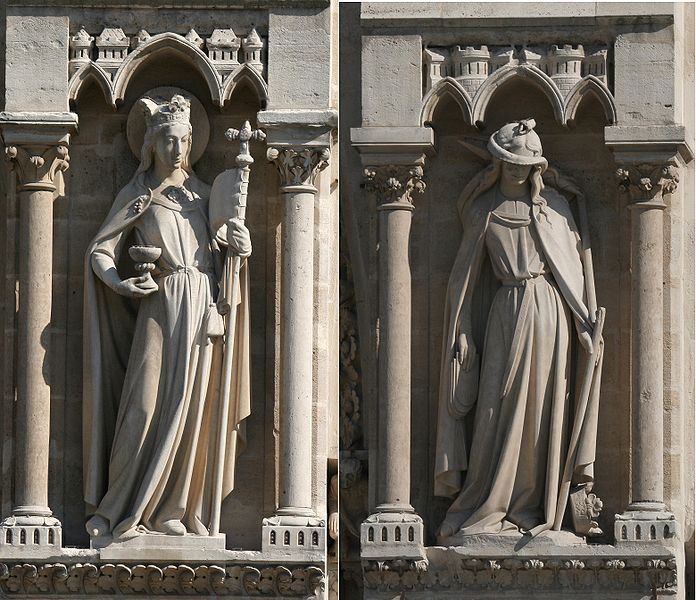 Ecclesia and Synagoga of Notre-Dame de Paris, CC-BY-SA 2.5