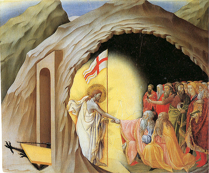 Abstieg Christi in den Limbo, Meister des Osservanza Triptychons (um 1445), Wikimedia Commons