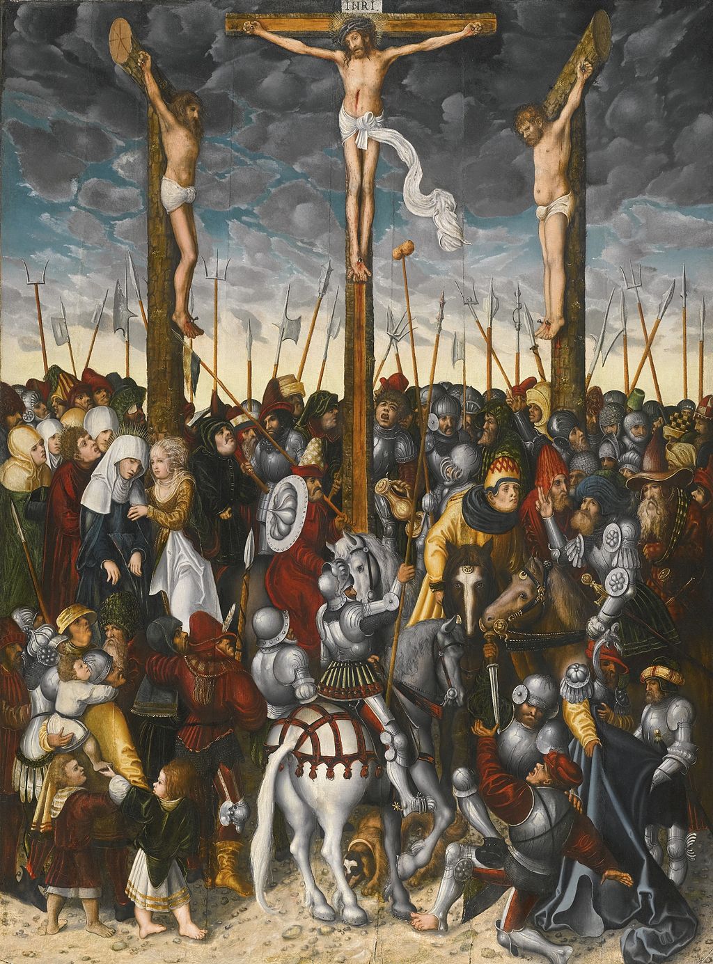 Lucas Cranach der Jüngere, Kreuzigung (nach 1535), [Public domain] via wikicommons