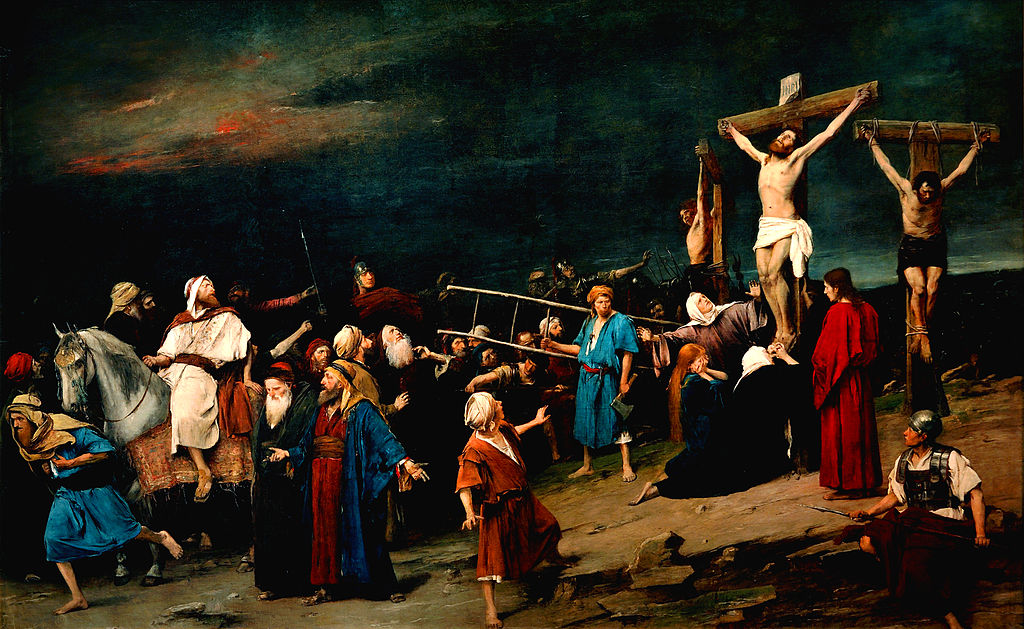 Mihály von Munkácsy, Golgotha (1885), gemeinfrei via wikicommons.