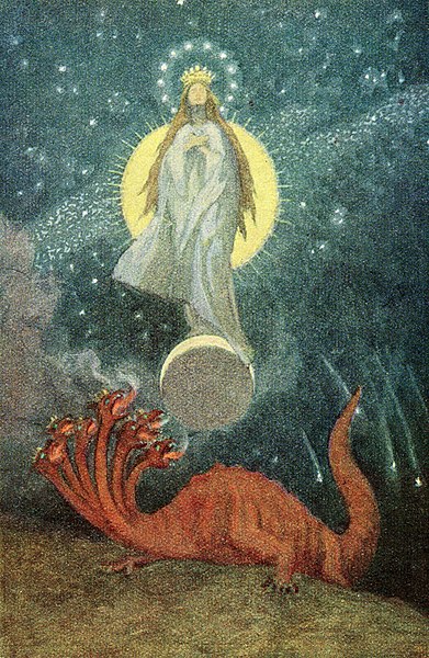 G. Fugel, Frau und Drache (1933), Wikimedia Commons