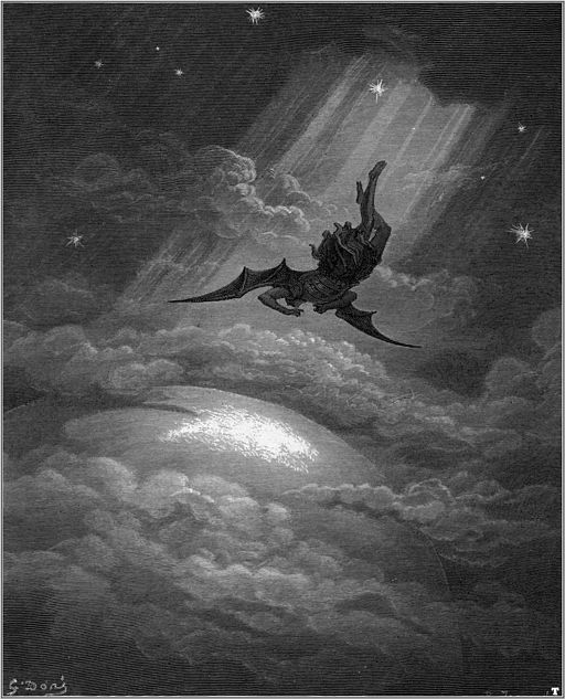 Gustave Doré, Illustration für John Milton „Paradise Lost“ [Public domain] via wikicommons.